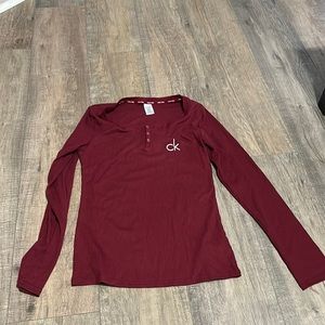 Calvin Klein ribbed long sleeve shirt